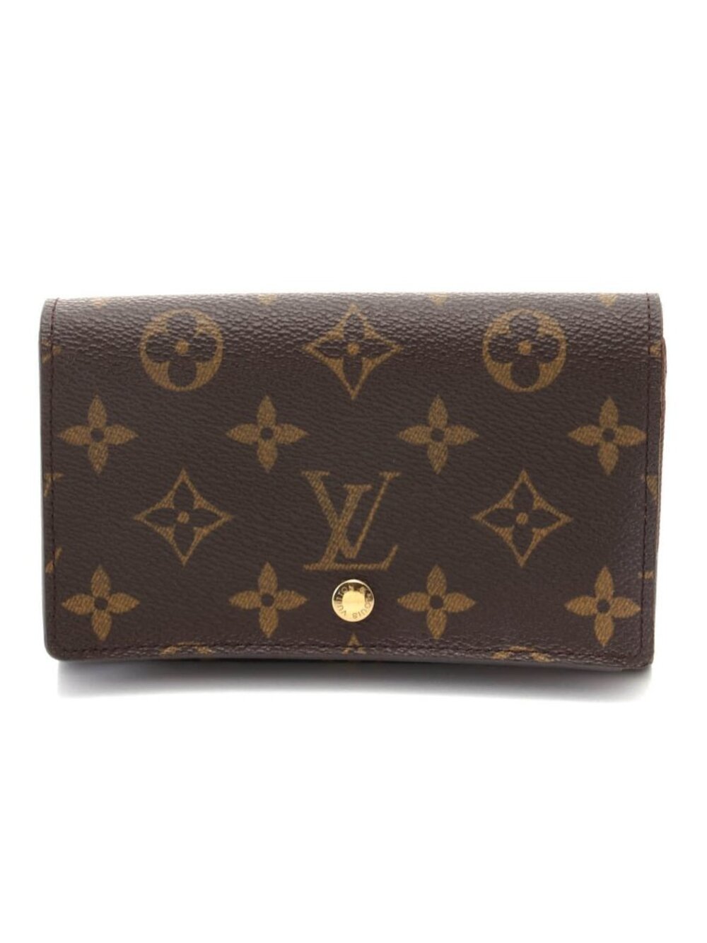 Louis Vuitton Porte Monnaie Billets Tresor Monogram Wallet Canvas